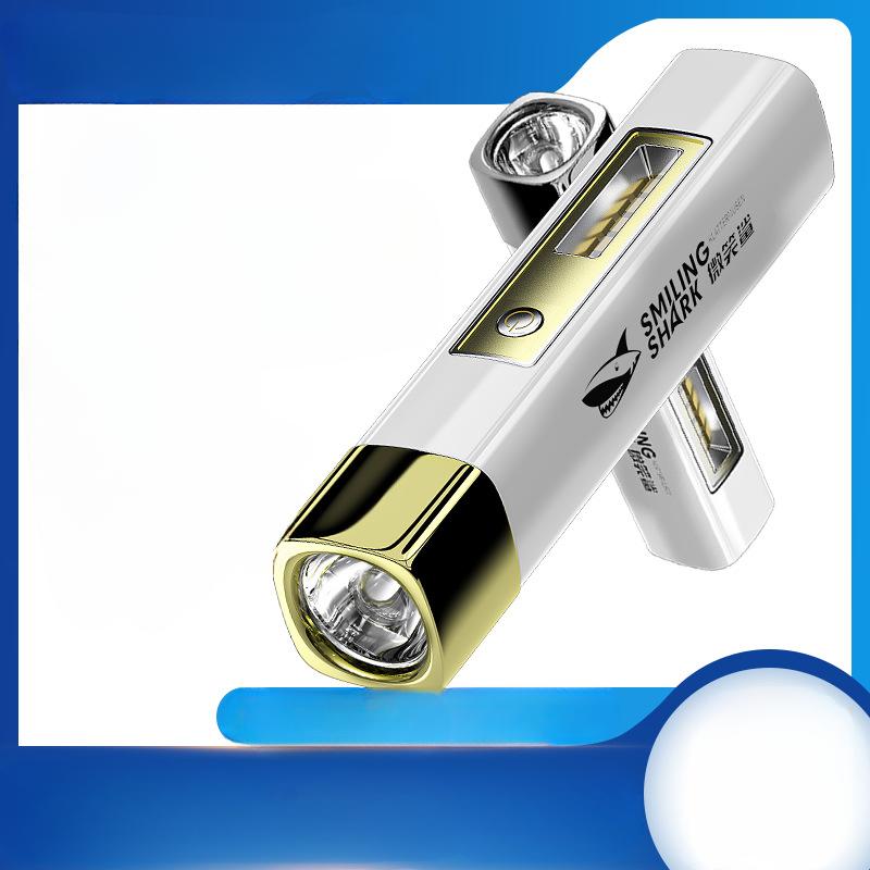 Мини-сильный фонарик, прожектор, боковые фонари, портативный, маленький, для походов, для ежедневной переноски, фонарик с аккумулятором
