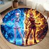 One Piece Poster Round Area Rug Carpet Rug For Living Room Bedroom Sofa Playroom Decor Nonslip Floor Mat