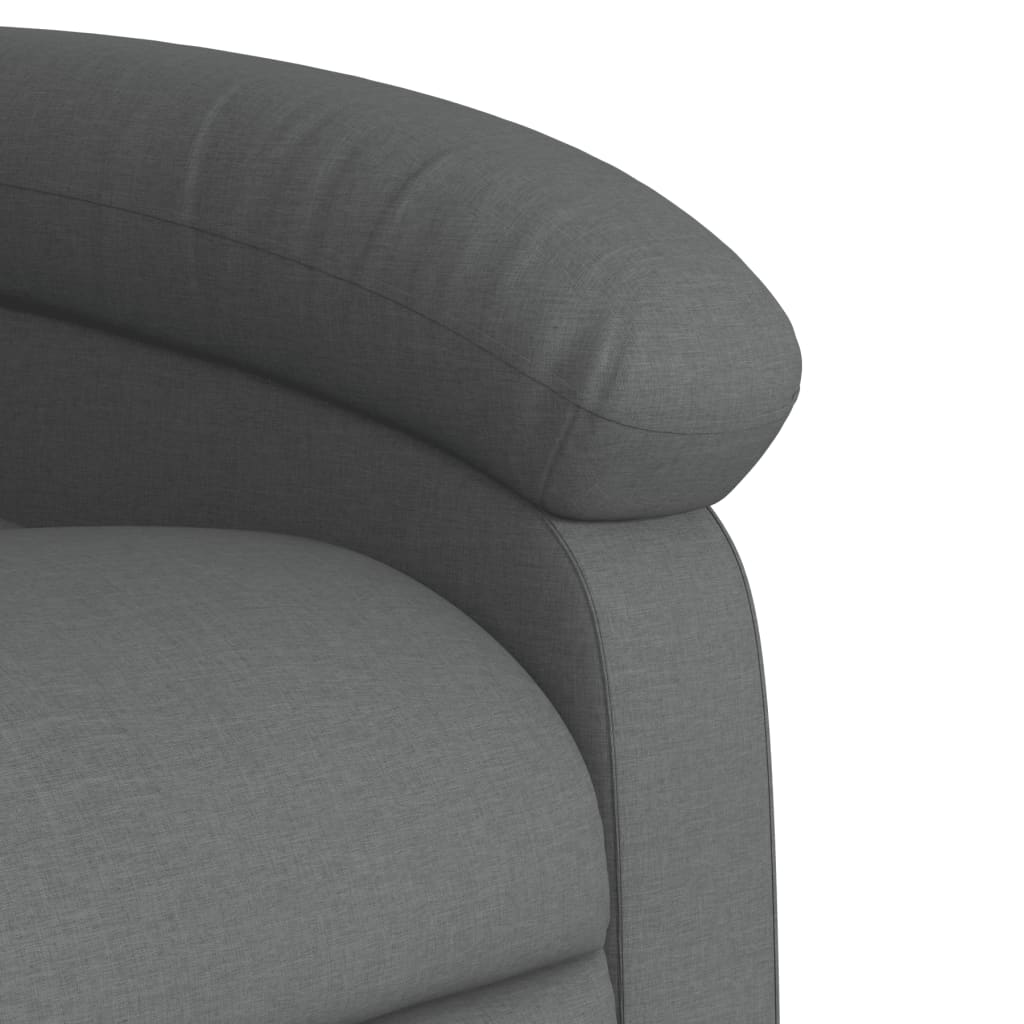 Electric Massage Chair Dark Grey Fabric