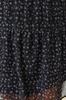 Women's Fashion New Plus Big Size Skirt Black Floral Skirt Ruffle Mini Woven Skirt
