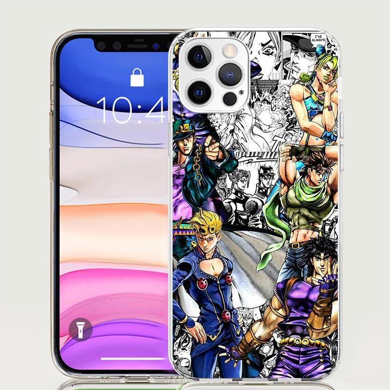 Чехол для телефона JoJo's Bizarre Adventure Горячий аниме-чехол для iPhone 17 Air 16 15 Plus 11 14 Pro Max 13 Mini 12 7 8 + SE Узор Арт Кастоми