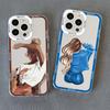 Pretty Girl Clear Phone Case For iPhone 11 12 13 Pro Max 15 14 Pro Max Plus X XS XR 7 8 Plus SE 2020 Transparent Back Cover Capa