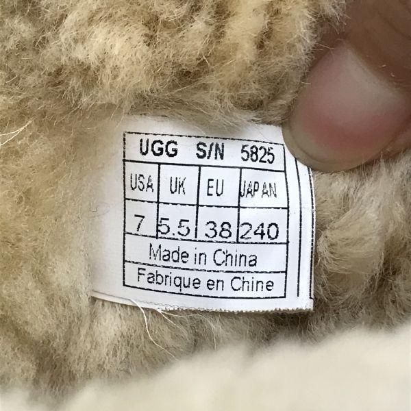 UGG дубленка теплые ботинки 24 USA7 коричневые(ИСПОЛЬЗОВАЛ)