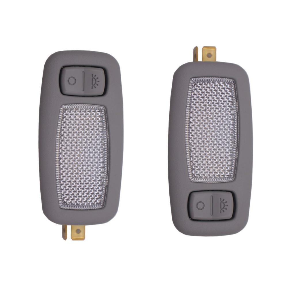 2x Автомобильная левая+правая серая внутренняя лампа для макияжа для Hyundai i45 YF Sonata 2011-2015