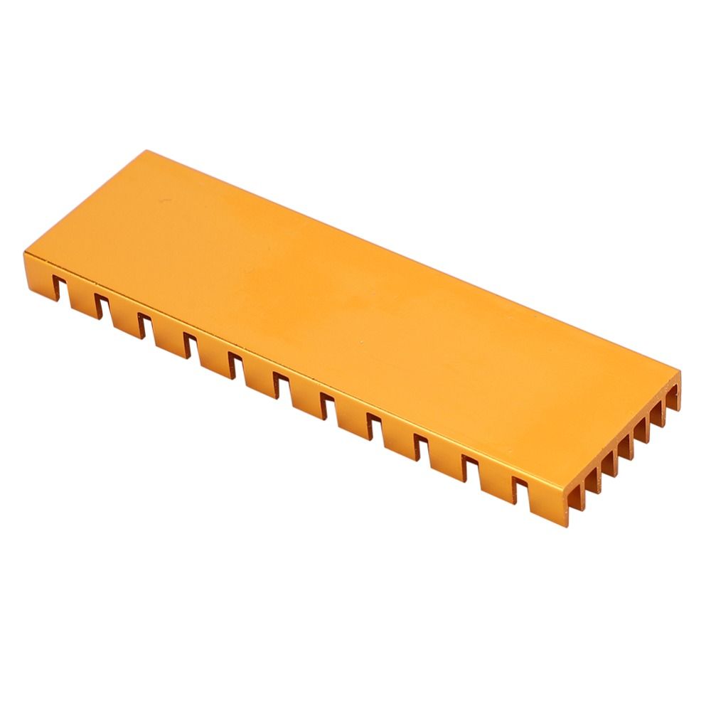 Высокопроизводительный радиатор для M.2 SSD 70x22x6 мм, легкий сплав алюминия, охладитель SSD, черный/золотой, радиатор PCIE, рабочая станция