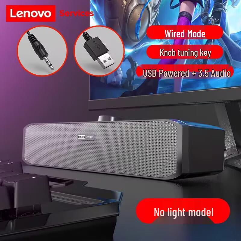 Проводная настольная колонка Lenovo B02, штекер CN (адаптер в комплекте)