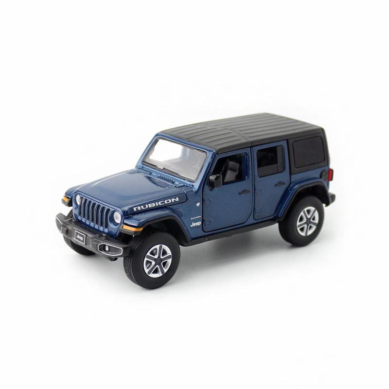 1/32 масштабная модель игрушечного автомобиля для Jeep Wrangler Rubicon, модель автомобиля из сплава, литая под давлением внедорожная игрушка со звуком и светом
