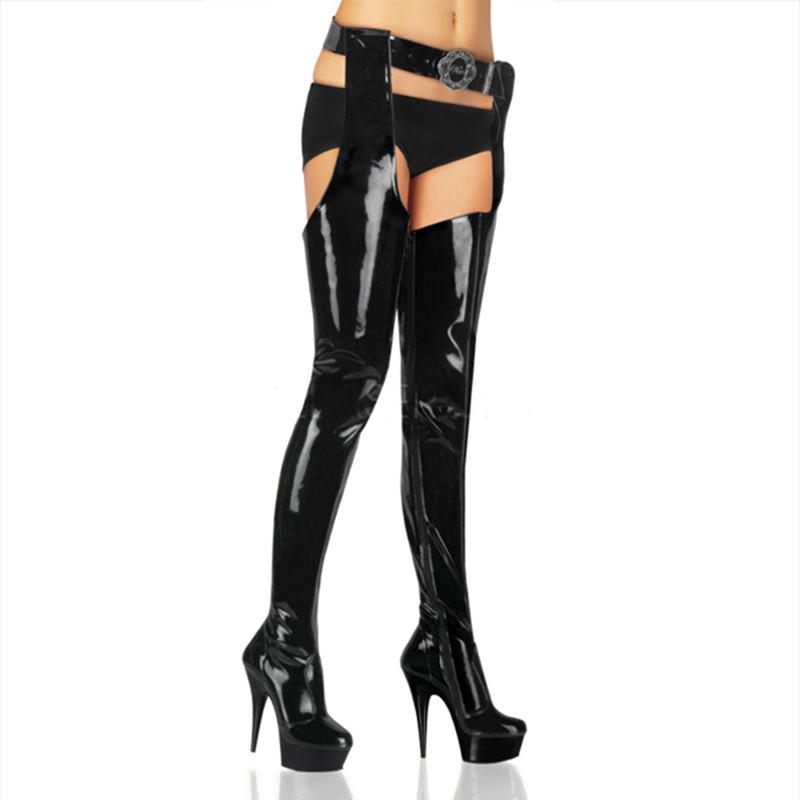 Сексуальные сапоги до бедра 15 см, женские сапоги выше колена, женская обувь для ночного клуба, танцевальной обуви, длинные сапоги