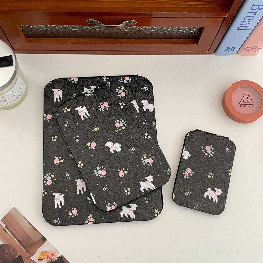 Милое складное карманное зеркало для макияжа в виде кошки для общежитий и домов