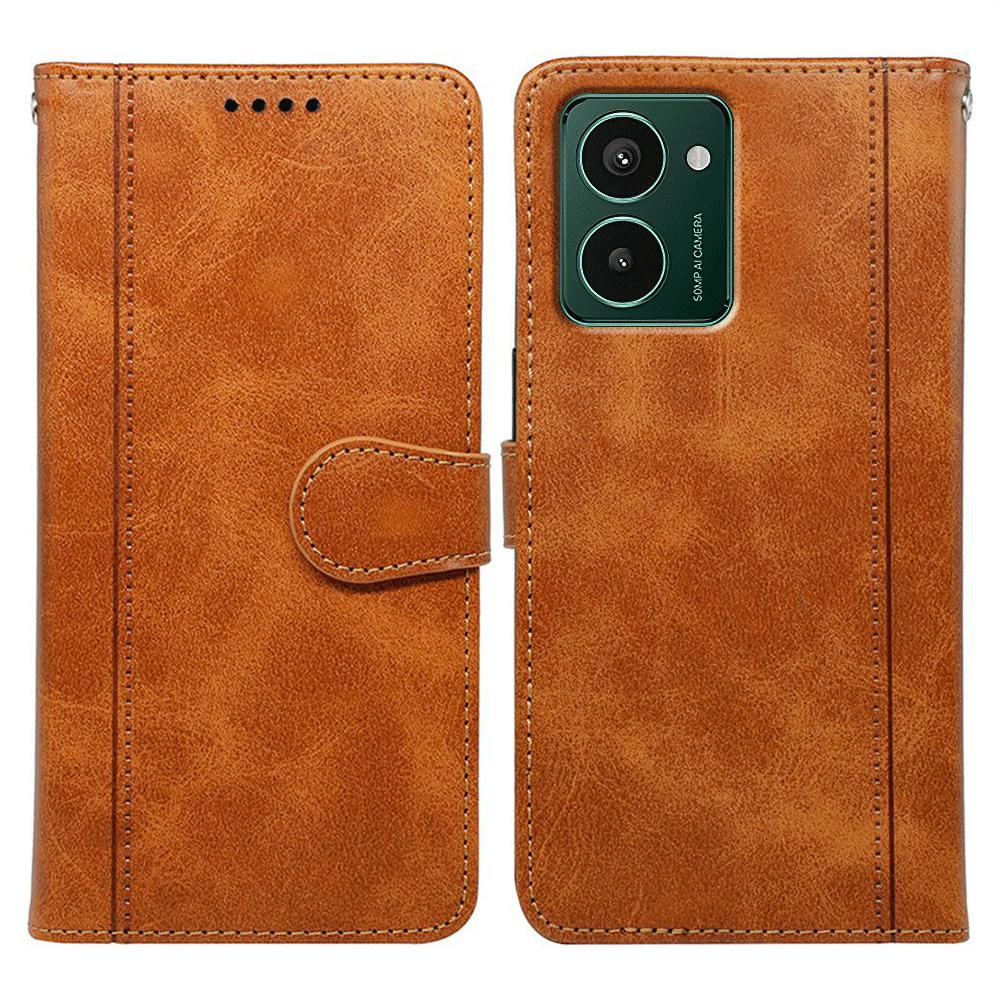 Для HMD Pulse Pro Чехол Текстура телячьей кожи Подставка Книжный стиль Чехол для телефона