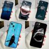 Shark Ocean Fish Case For iPhone 14 13 12 11 16 15 Pro Max Mini Cover X XR XS 8 7 14 16 15 Plus Accessories