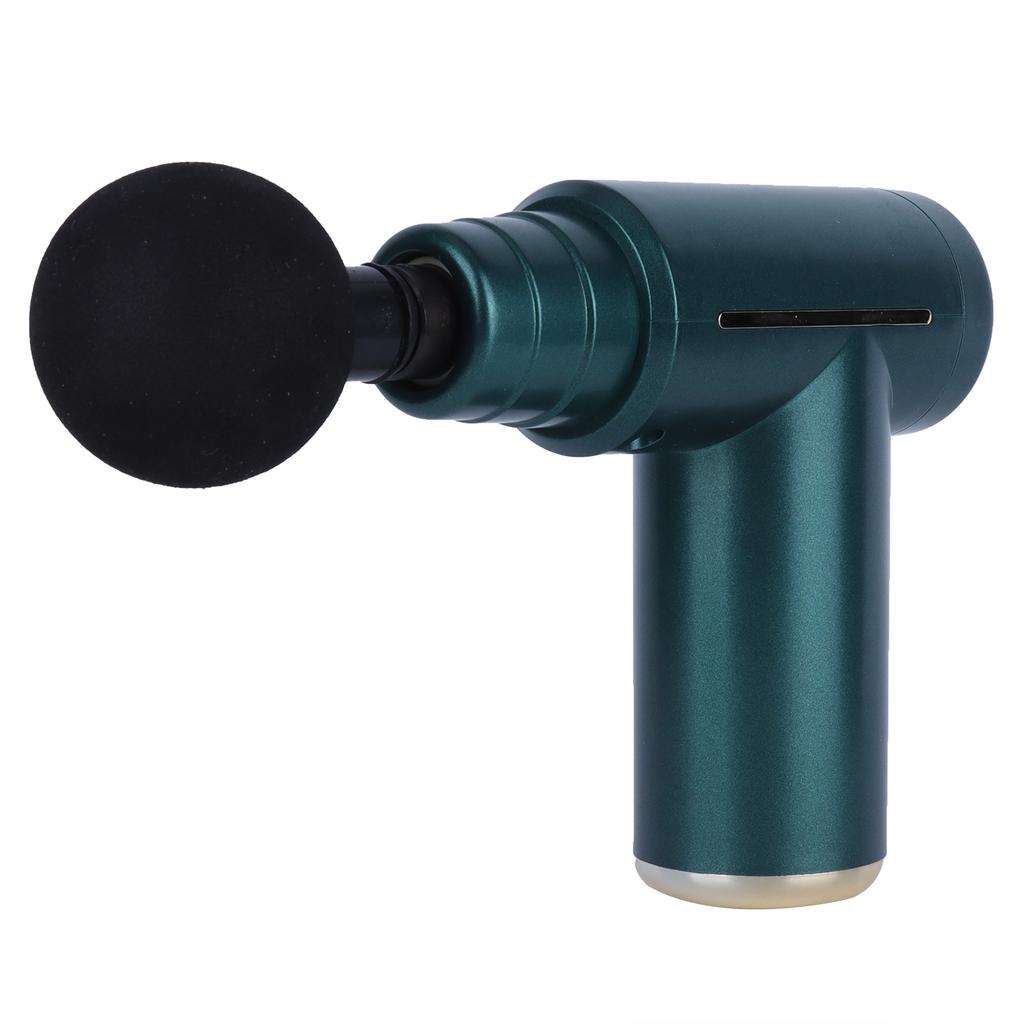 Мини портативный ручной глубокий массажный пистолет для снятия боли бытовой массажер для мышц тела зеленый