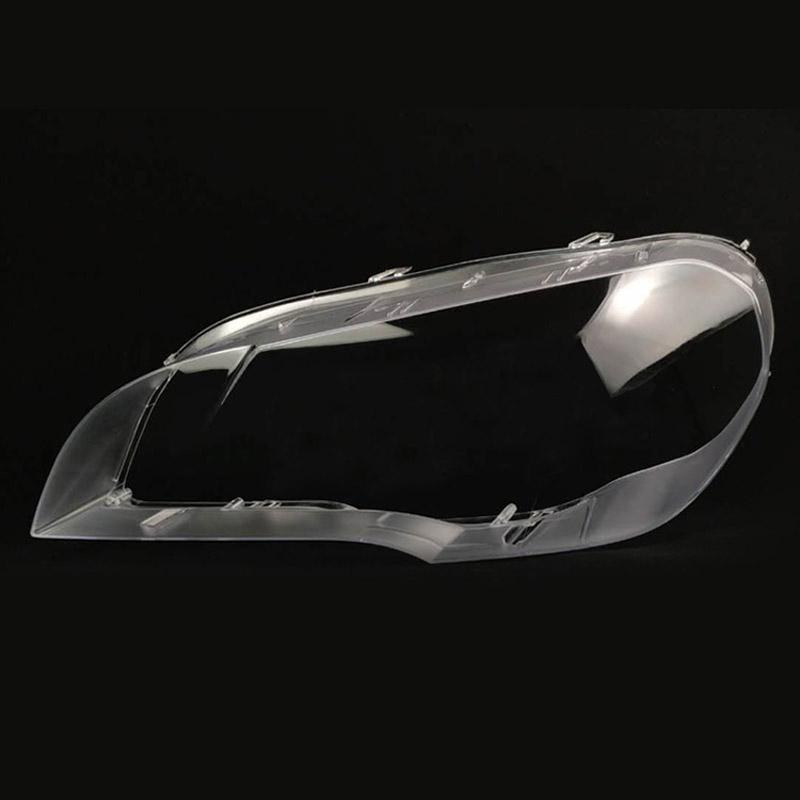 Передняя фара автомобиля Cover Lens Glass Фары Прозрачный абажур Корпус лампы Маски Для BMW X5 E70 2008-2013