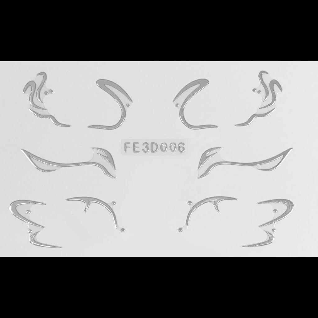 Лазерная подводка для глаз, 3D трехмерная рельефная наклейка-бабочка для макияжа глаз, сценическая наклейка-татуировка