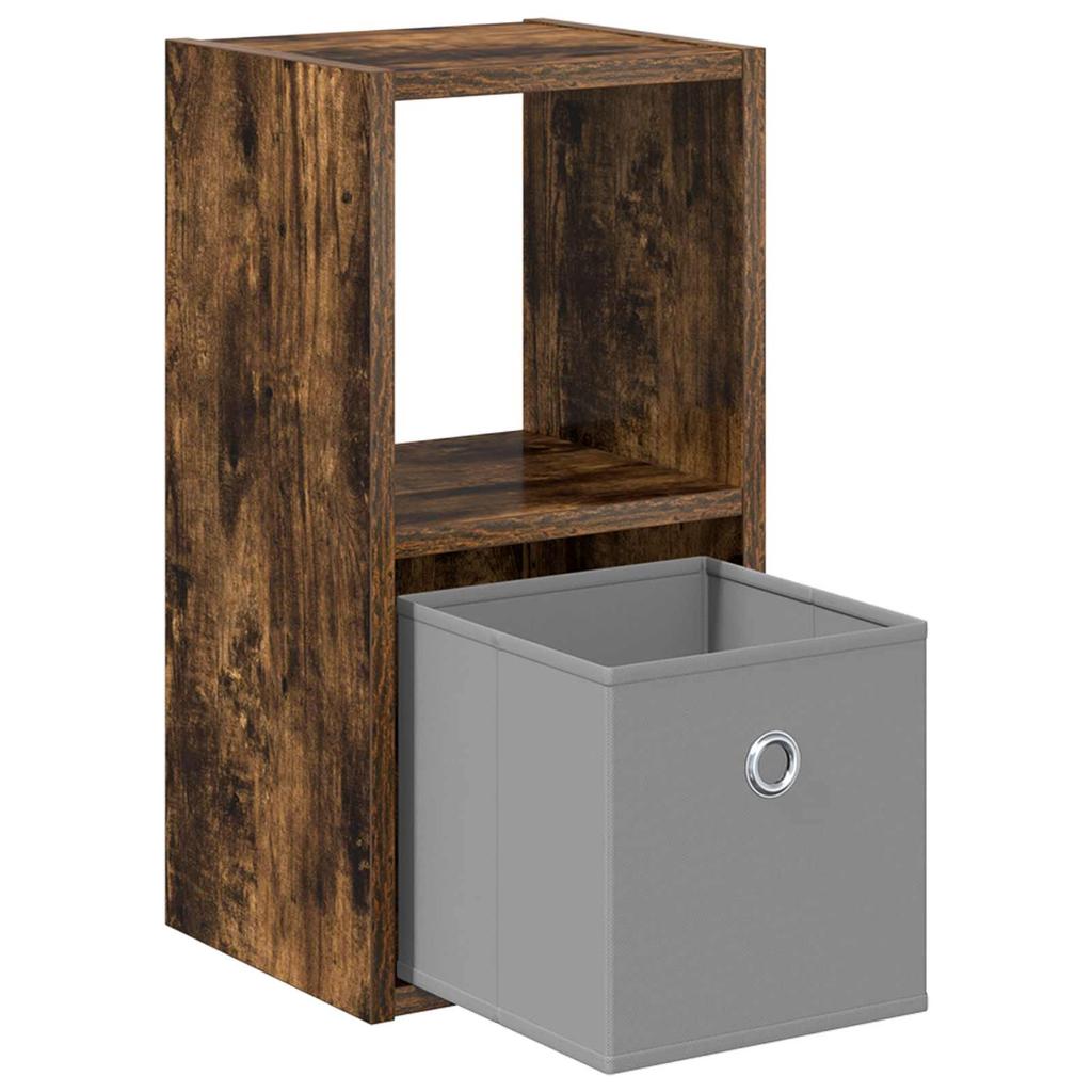 Nightstand 2 pcs Smoked Oak 25.5 x 22 x 49.5 cm