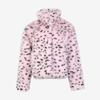 European and American sweet and cute furry coat leopard print winter pocket thickened stand-up collar casual top environmentally friendly imitation