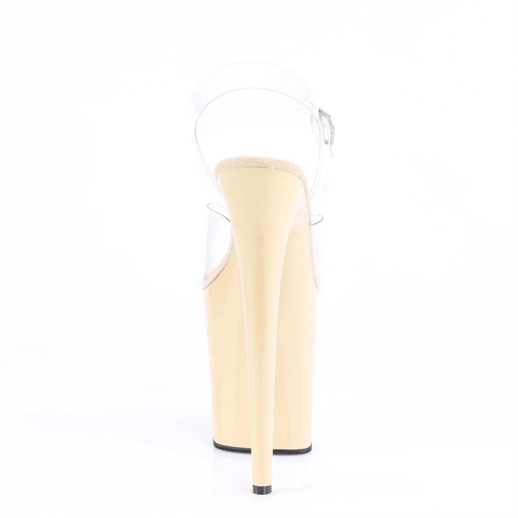 Женские туфли на высоком каблуке, прозрачные босоножки, стальная трубка, танцевальная обувь, модель для ходьбы, каблук 20 см, платформа 10 см, YKC