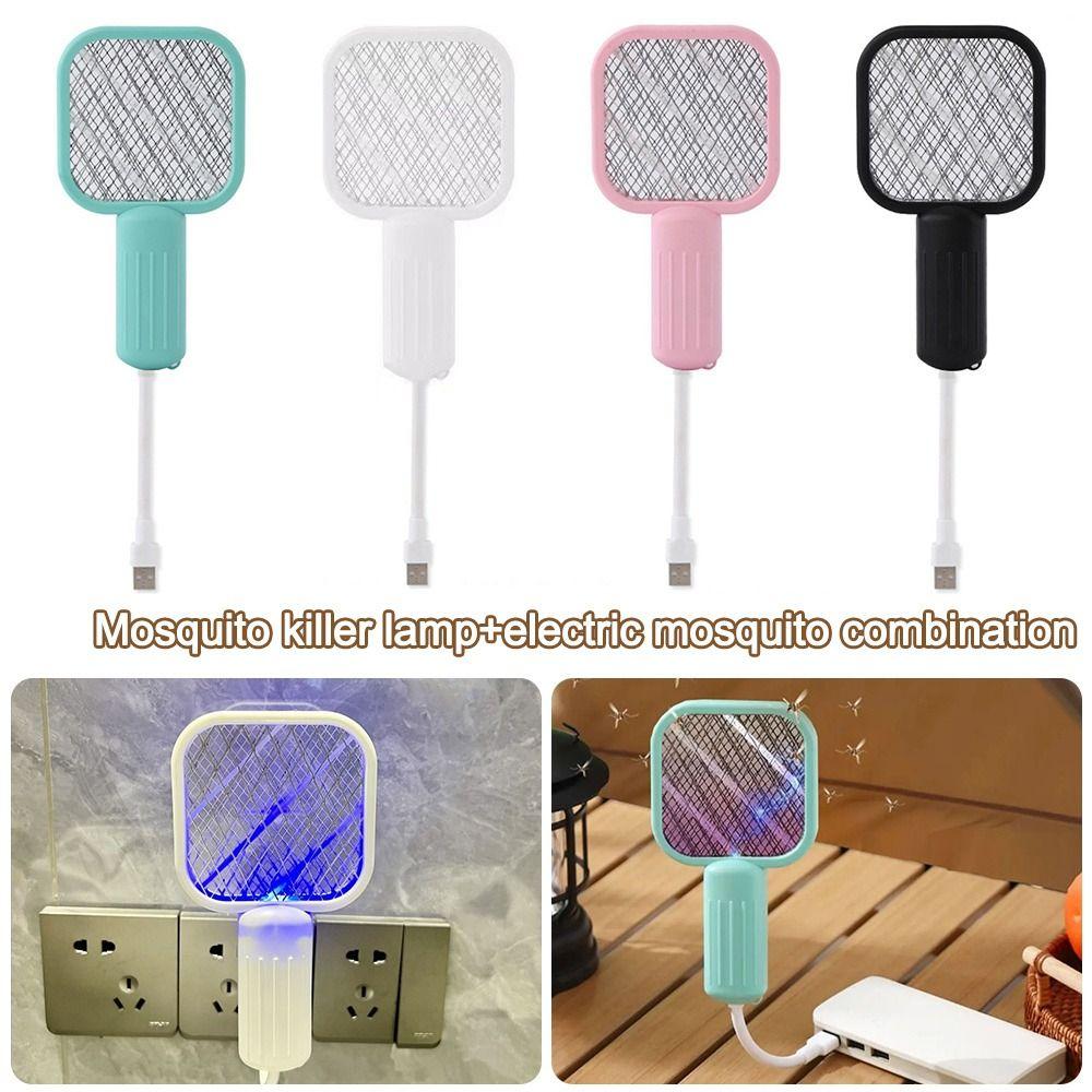Прочная электрическая USB-мухобойка Портативная УФ-ловушка для насекомых Средство от вредителей Мини-лампа-убийца комаров
