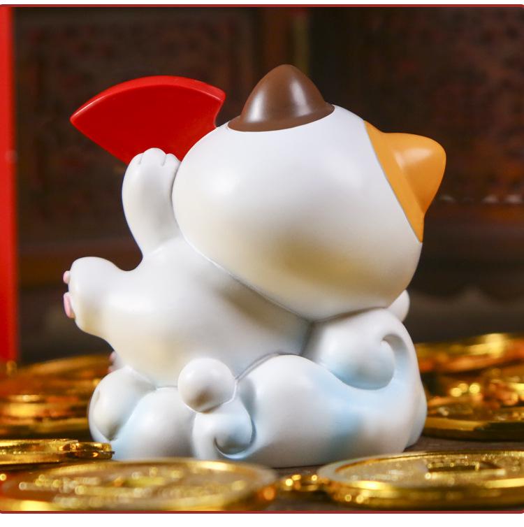 Кот-приманка с благословениями, слепой бокс: Настольное украшение-подарок «Богатство и Сокровища»