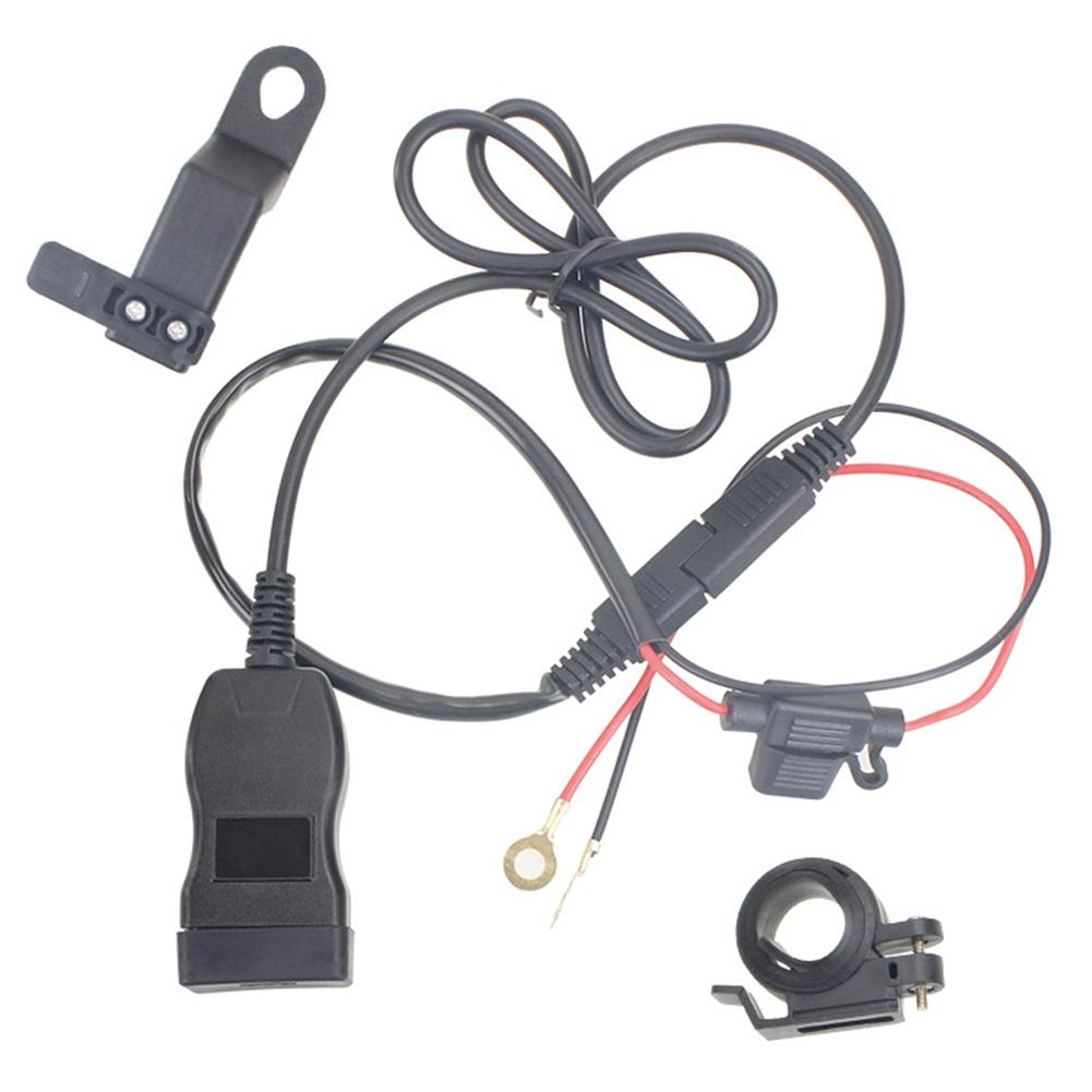 60W Motorcycle USB PD+QC3.0 Fast Charger Handlebar Dual USB Socket with Switch Voltmeter Power Supply Adapter