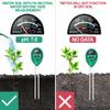 Humidity Detector Acidity Sunlight Monitor Moisture Sunlight Testing pH Test Meter 3in1 Soil Tester
