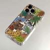Tropical Forest Animals Phone Case Apple iPhone16ProMax-Soft Silicone Shockproof Creative Full Cover On iPhone 16/15/14/13/12/11/Pro/Plus/ProMax