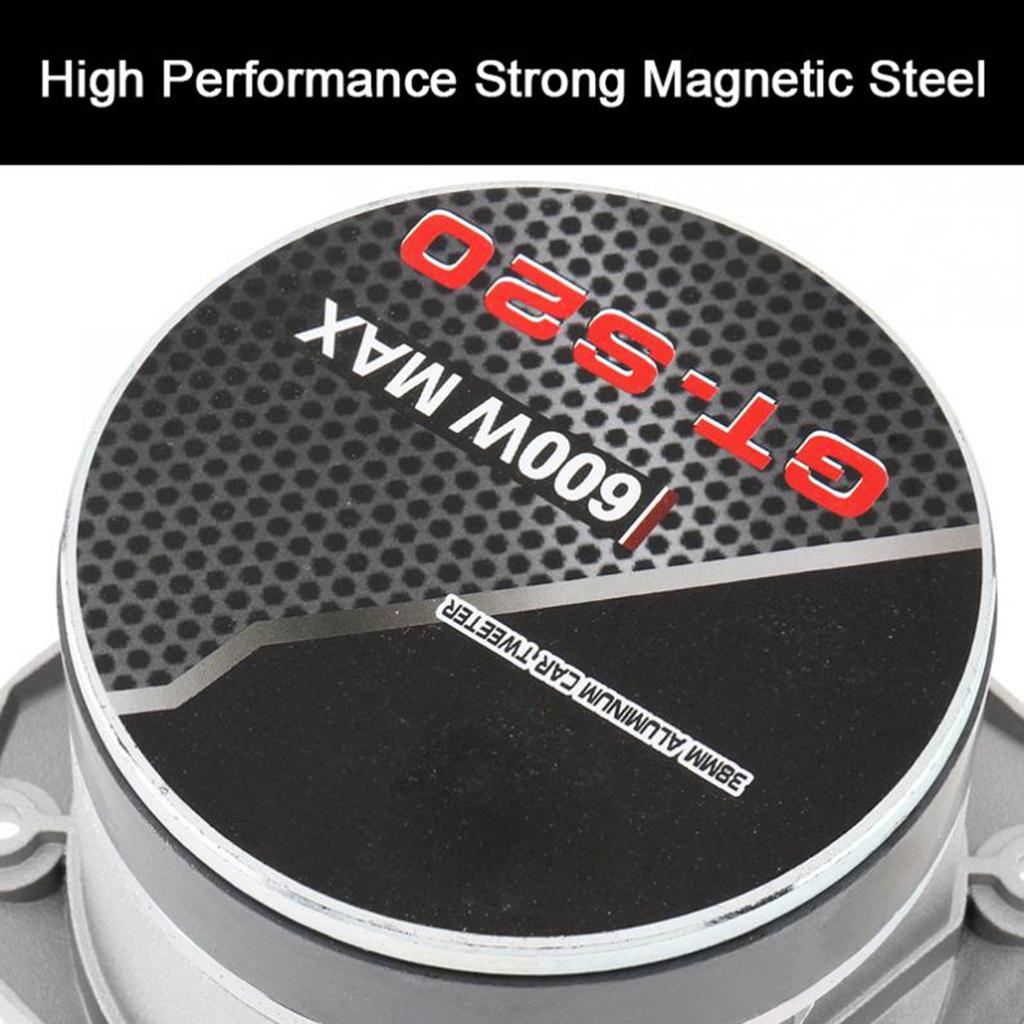 600 Вт 4-дюймовый мини-купольный высокочастотный динамик высокой мощности с катушкой, супер мощный чистый звук, простая установка, автомобильный аудиоаксессуар