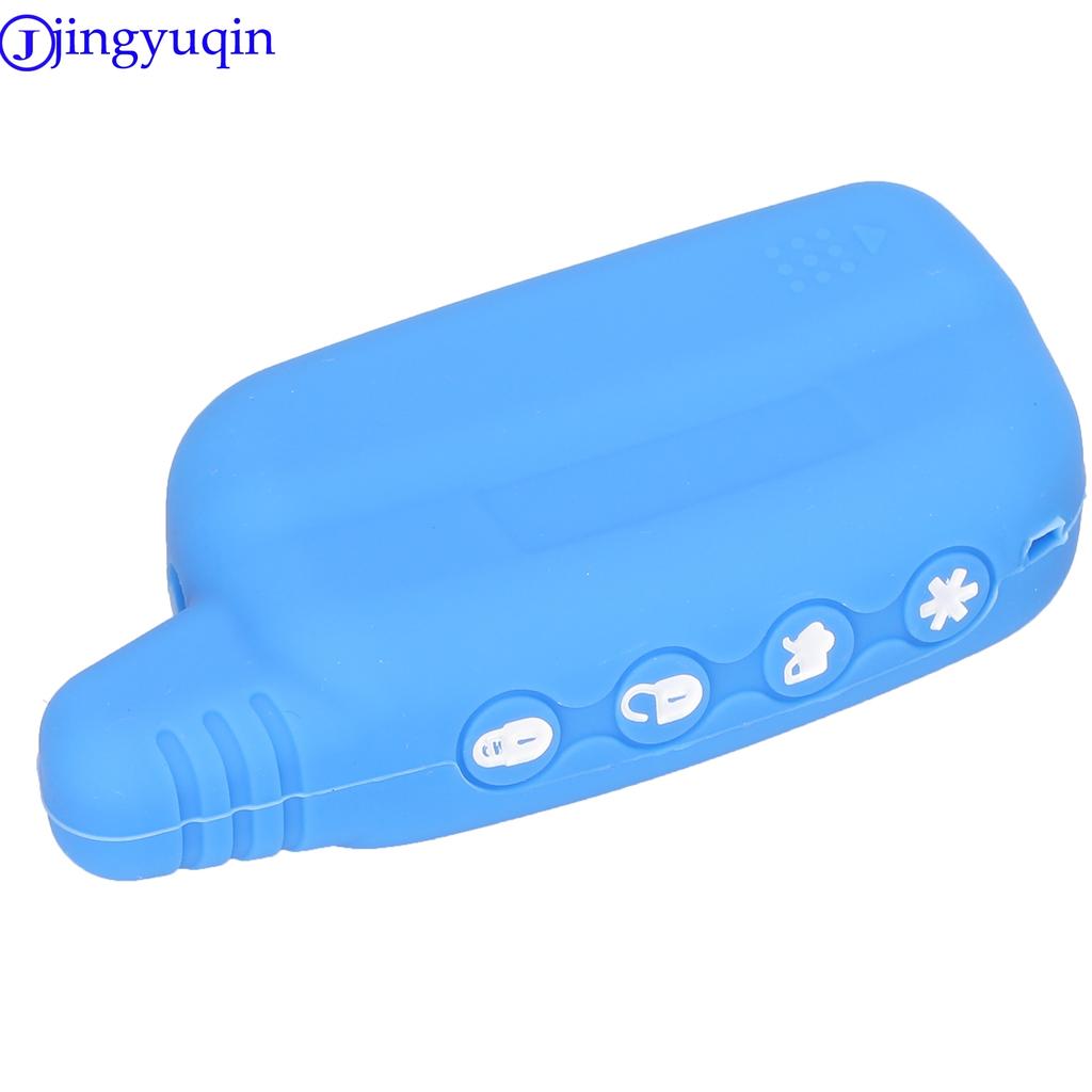 Силиконовый чехол для автомобильного ключа jingyuqin для Panther SLK 300 SLK 350 400 450 600RS 625RS 650RS 675RS 2 автомобильная сигнализация ЖК-брелок пульт дистанционного управления