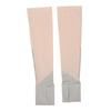 1 Pair Pink Arm Sunscreen Cover Half Finger Sun Protection UPF 50 High Elasticity Long Arm Cover Cooling Sleeves