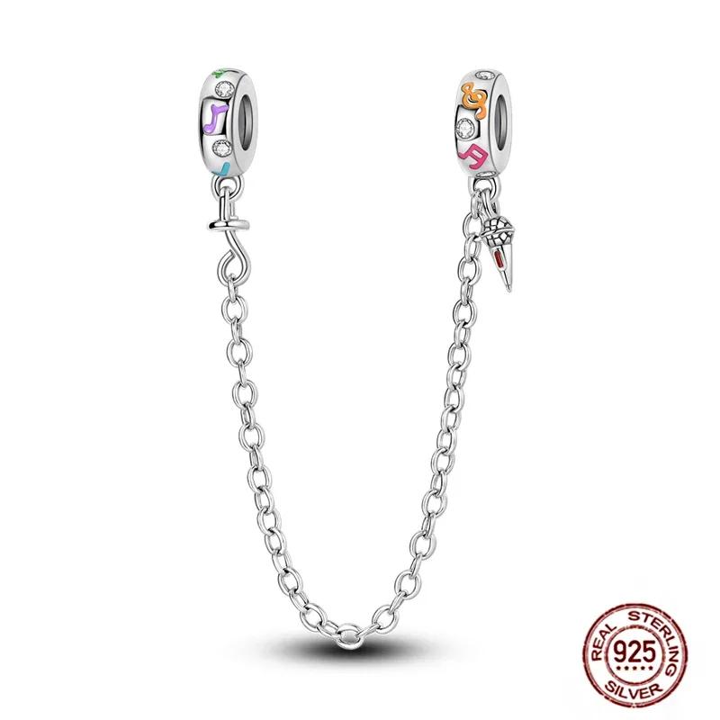 New Copper Charms Buttefly Daisy Safety Chain Cat Paw Change Beads Fit Original Bracelet Ladies Diy Jewelry