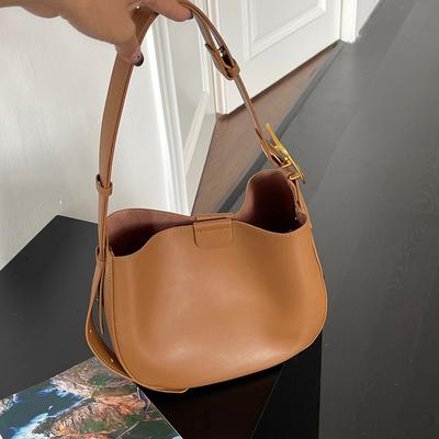 Корейская полукруглая сумка-седло Niche Fashion из натуральной кожи на одно плечо через плечо из коровьей кожи женская сумка простая повседневная сумка