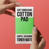 2 Packs of 100 Soft Embossed Round Cotton Pads