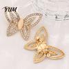 Romantic Butterfly Brooch Women Hollow Brooch, Golden Decorative Badge Clothing Accessory Pin, Sweater Cardigan Coat Dress Jewelry Accessories