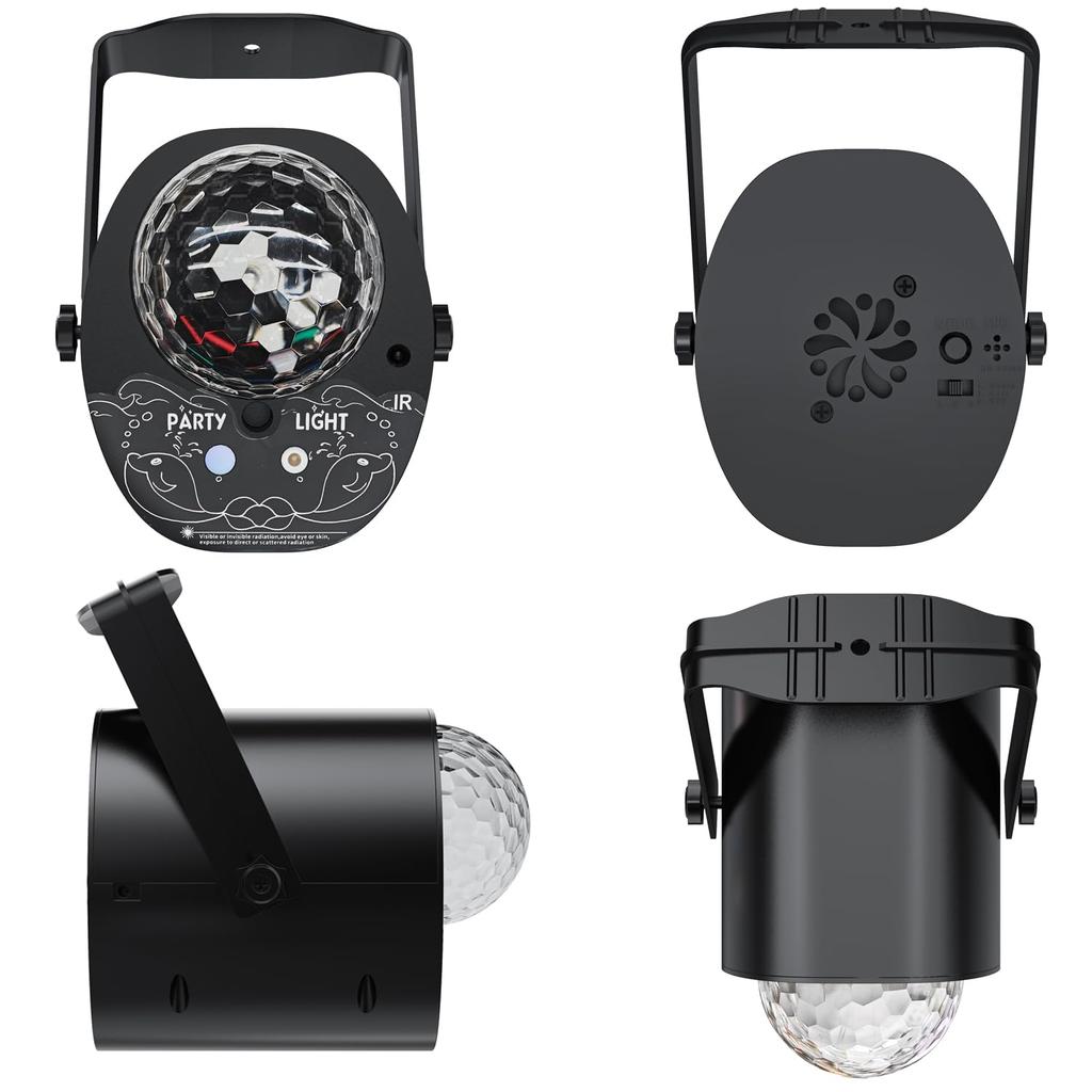 Party Lights Luminous Party Lgihts Disco Dj Light Stage Flash Lamp Dance Light Rave Lights Dicso Ball Lamp Party Supplies with Remote Control Party