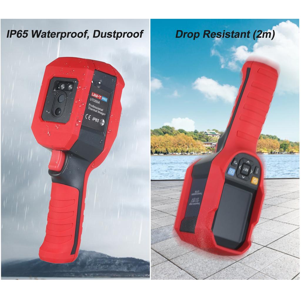 UTi260A Professional 256 x 192 IR Thermal Imager Rechargeable Handheld Temperature Auto Tracking Infrared Thermal Imaging Camera with 2.8-inch LCD