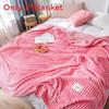 Coral Fleece Blanket With Soft Polyester Fabric For Living Room Napping And Home Comfort