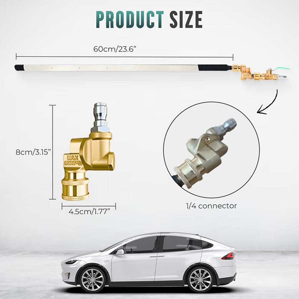 Radiator Cleaner Heavy Duty Radiator Flush Wand Flush Leak-Proof Precise Blower 180 Rotation For Car RV Hvac AC Refrigerator