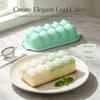 Food Grade Silicone Loaf Pan,Non‑Stick Flower Long Bread Baking Mold for Cake,Pudding,Microwave Freezer Safe Kitchen Baking Tool