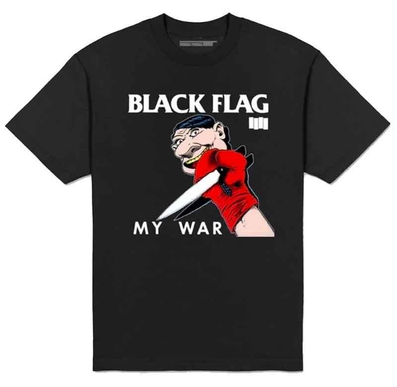 New Authentic Black Flag Band My War Album Official SST Records Punk TShirt Unisex T-Shirt