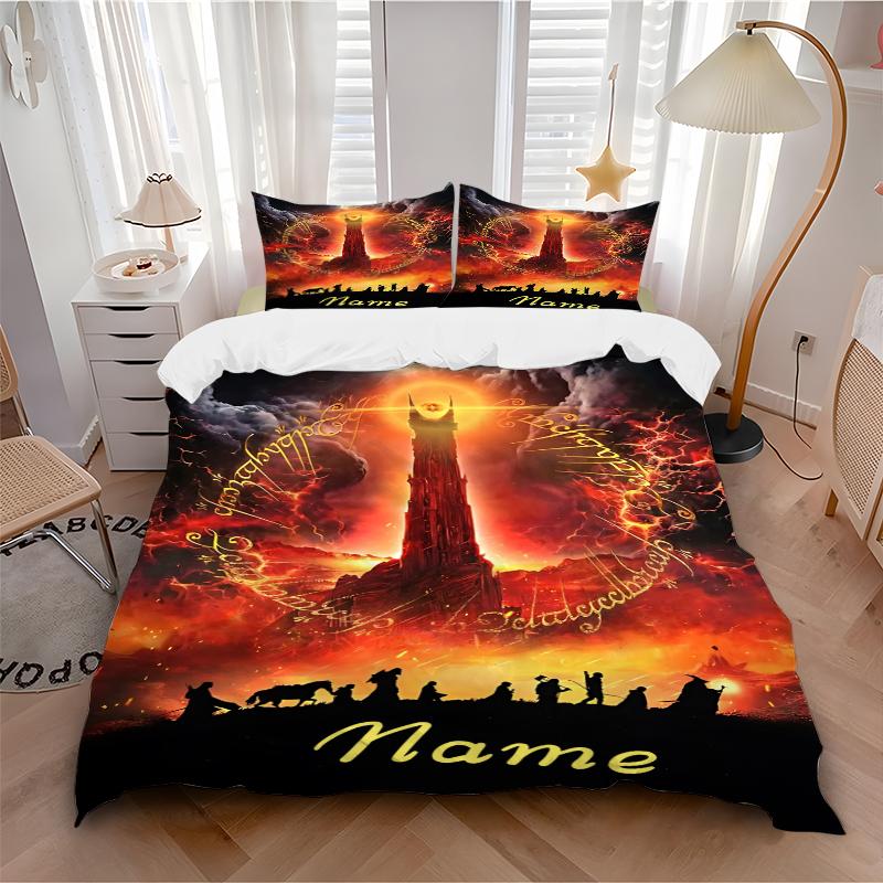 Custom Textile Mystic Gate Bedding 3 Piece Set HD Print Duvet Cover Pillowcases for Teens Adult Bedroom Decoration