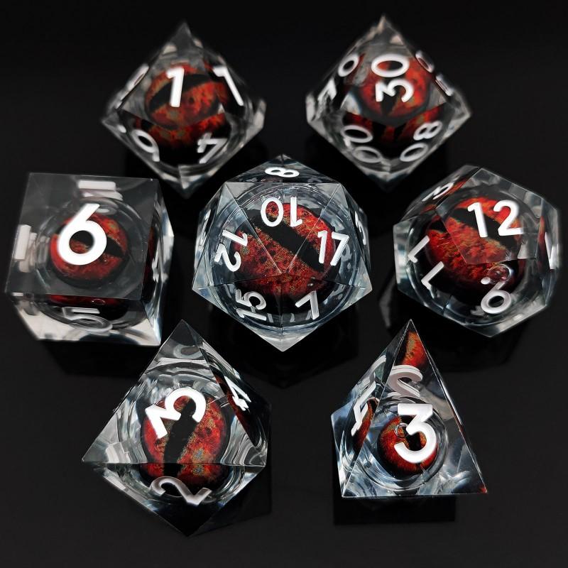 Two-Color Polyhedral Dice Set COC DND Tabletop Games