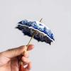 Ceramic Umbrella Tea Strainer Chinese Style Tea Filter Exquisite Tabletop Decoration  Office