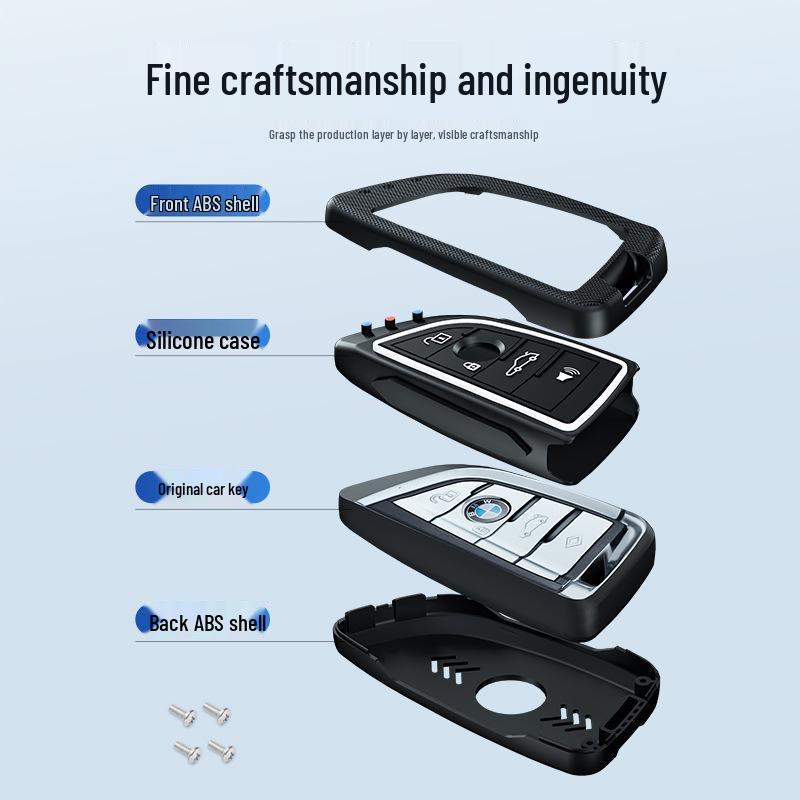 Чехол для ключа-лезвия серий 3, 5, 7 - Светящийся защитный чехол для 320i, пульта 525li и пряжки X3