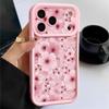 Full Screen Peach Blossoms Floral Case For iPhone 17 Pro Max Funda Shockproof Bumper Cover For iPhone 16 Pro Max 15 14 13 12 11 Air 16E