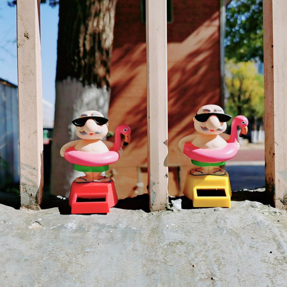 Солнечная энергия качающийся мастер автомобильный орнамент мультфильм танцующая анимированная кукла автомобильная приборная панель украшения милые автомобильные аксессуары