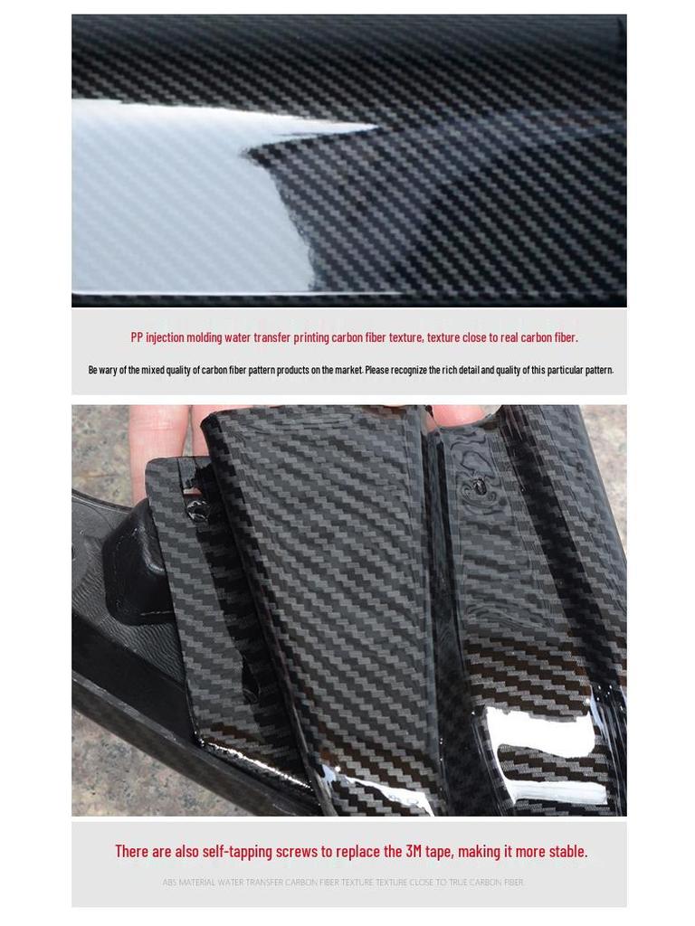 Модифицированный комплект заднего диффузора для Civic 10-го поколения с мигающим светом спойлера и насадкой на выхлопную трубу