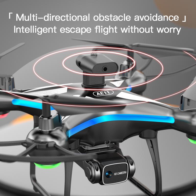New AE11 8K dual camera drone 360° omni-directional obstacle avoidance helicopter brushless RC aerial camera flying machine