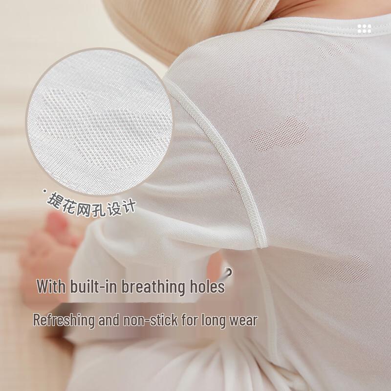 Labi Baby Summer Long-Sleeve Mesh Bodysuit