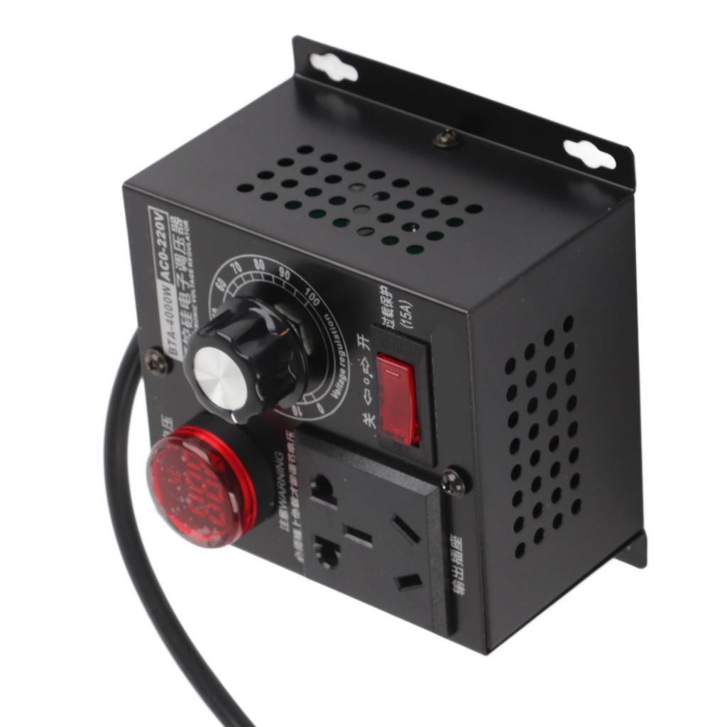 Регулятор напряжения SCR 4000 Вт, регулятор скорости двигателя/вентилятора, диммер