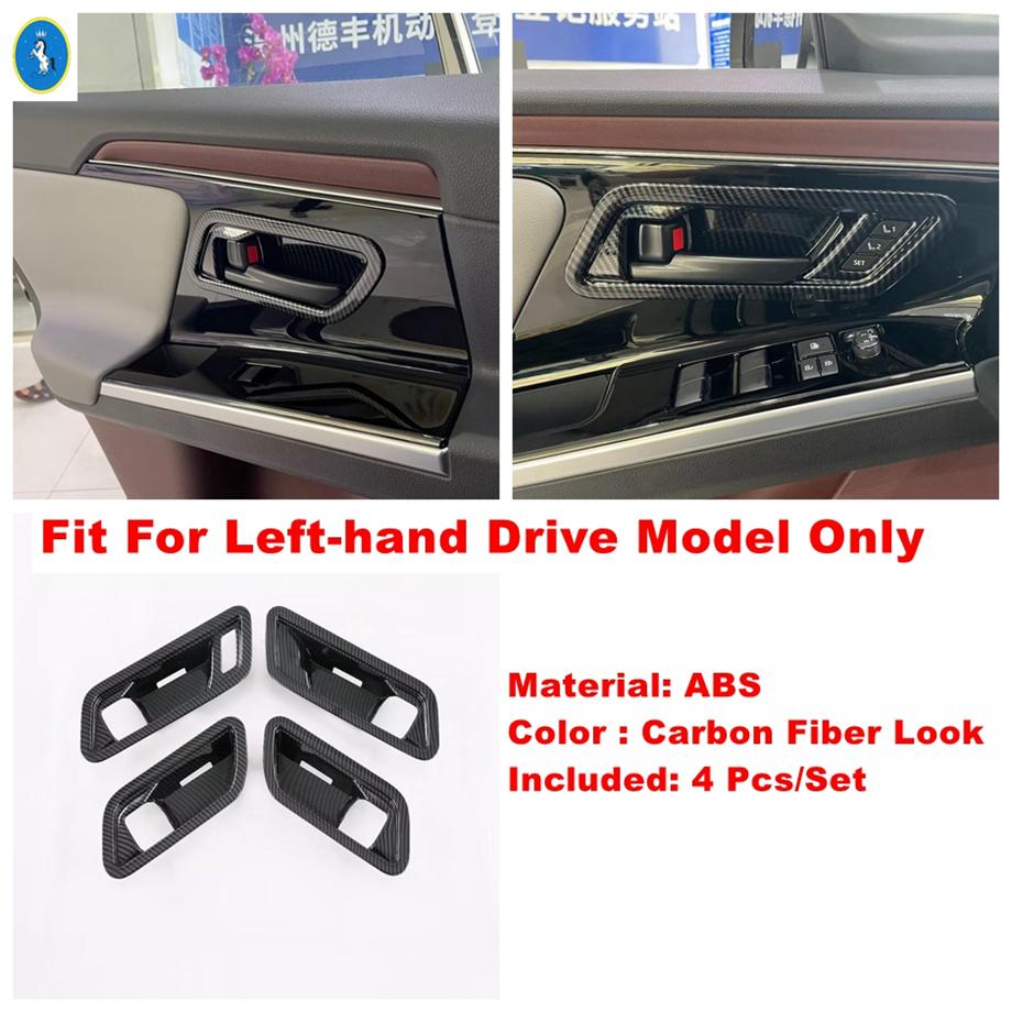 For Toyota Bz4x   Carbon Fiber Interior Accessories Air AC Lights Gear Shift Control Water Cup Holder Panel Cover Trim